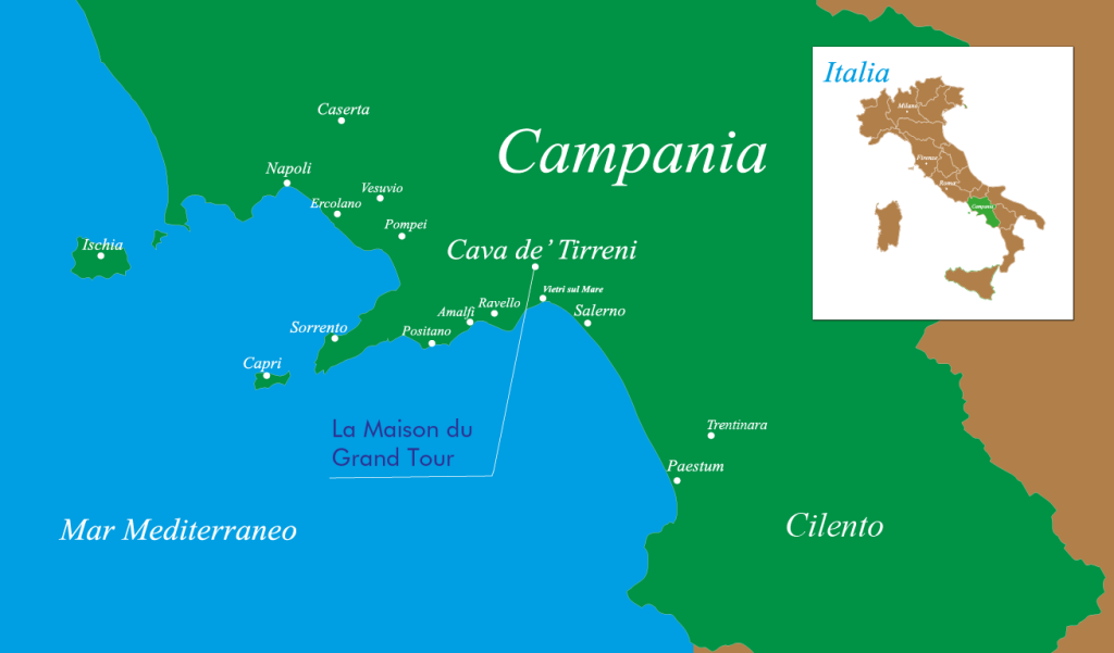 Cartina della Campania